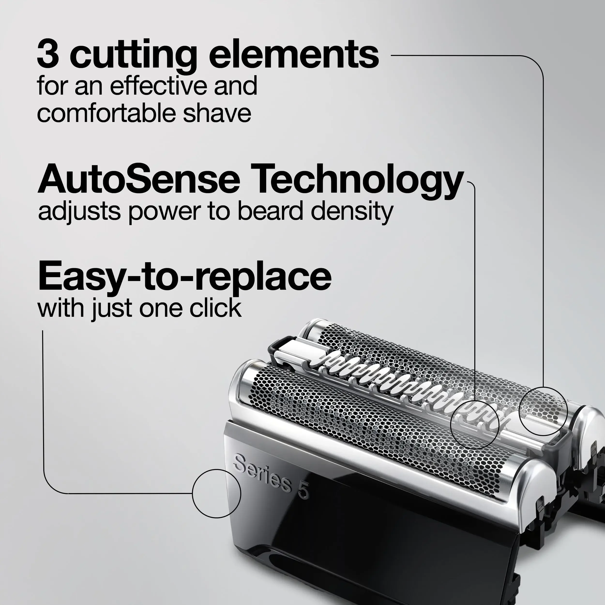 Бритвенные головки Braun Series 5, 52B, сменное лезвие для резки фольги для 5020S, 5030S, 5040S, 5050CC, 5070CC, 5090CC