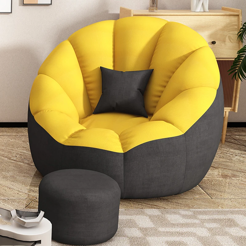 

Chaise Lounge Simple Sofa Mid Century Modern Furniture Round Zipper Relax Sofa Quilted Minimalista Mobili Per La Casa Furniture