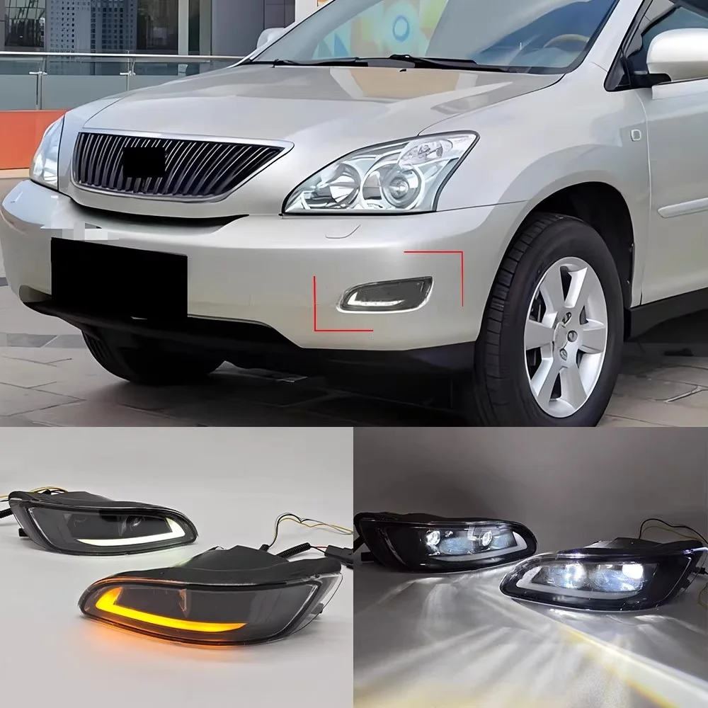 Car Daytime running light for Lexus RX300 RX330 RX350 2003-2009 LED DRL Fog lamp Fog light Accessories