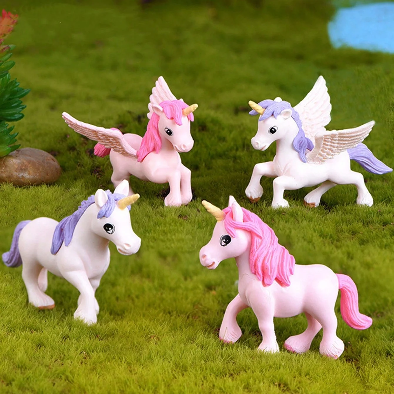 13pcs/set Rainbow Pegasus Unicorn Theme Cake Topper for Birthday Baby Shower Wedding Party Cake Decoration - view 3