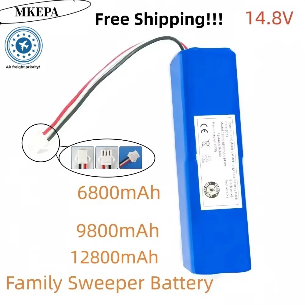 

14.4V 4S2P 4800mAh/6800mAh/9800mAh/12800mAh Mijia rechargeable vacuum cleaner lithium-ion battery, Pro M9 Pro M8 Pro M7R1