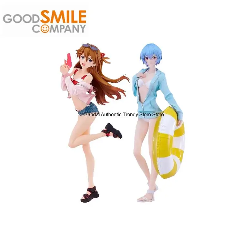 Good Smile Original POP UP PARADE EVA Anime Rei Ayanami Asuka Shikinami Langley BEACH QUEENS L Size Action Figure Toys Kids Gift