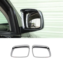 For Dodge Journey Fiat Freemont 2013-2016 Chrome Car Rear View Mirror Trim Rain Ryebrow Frame Sticker Accessories