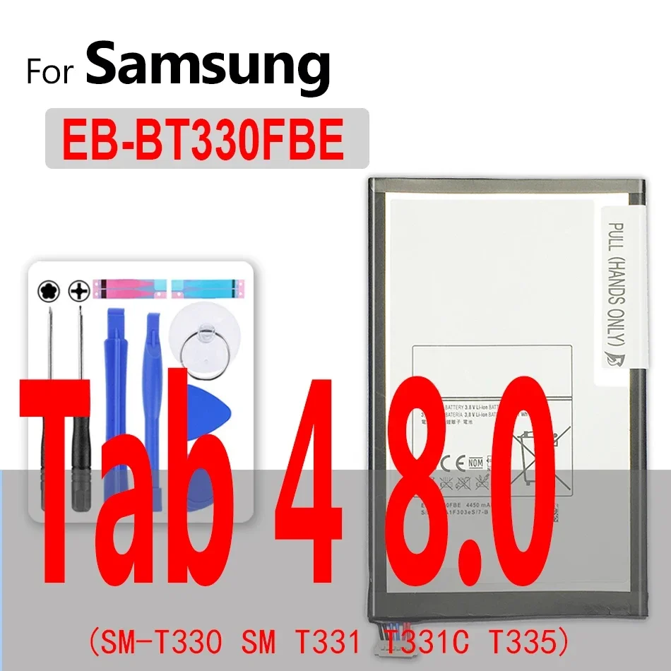 Battery For Samsung Galaxy Note 8.0 10.1 12.2 Pro/Tab 2 3 4 7.0 Lite Edition SM T530 T531 P600 N8010 N8020 P3110 T310 T311 T315