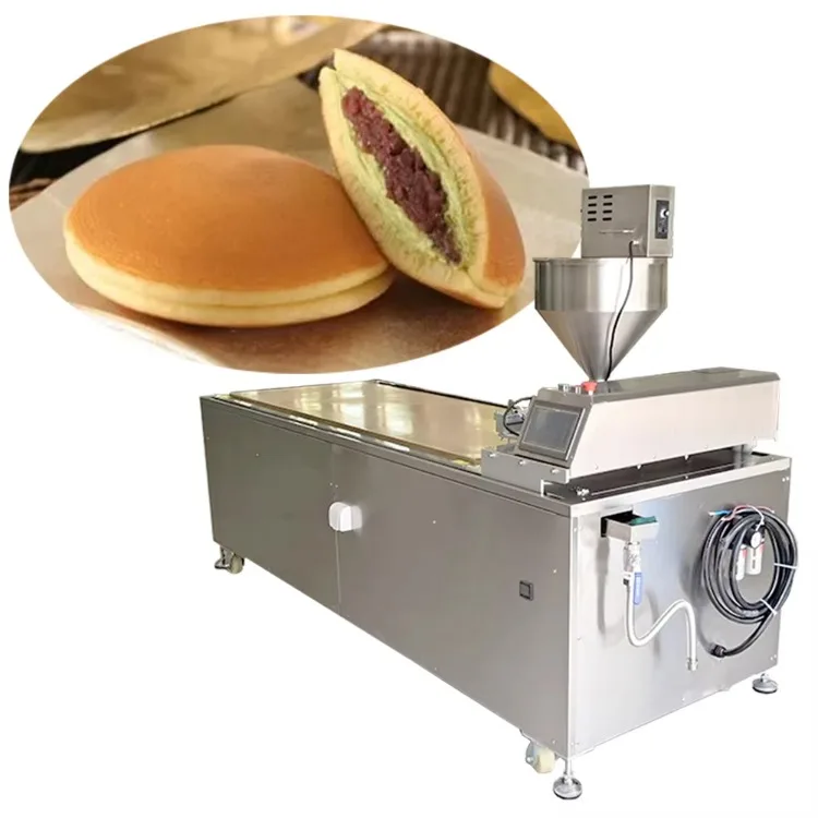 3-10CM 2000PCS/H Full Automatic Dorayaki Machine / Pancake Production Line Making Price /para Pancakes