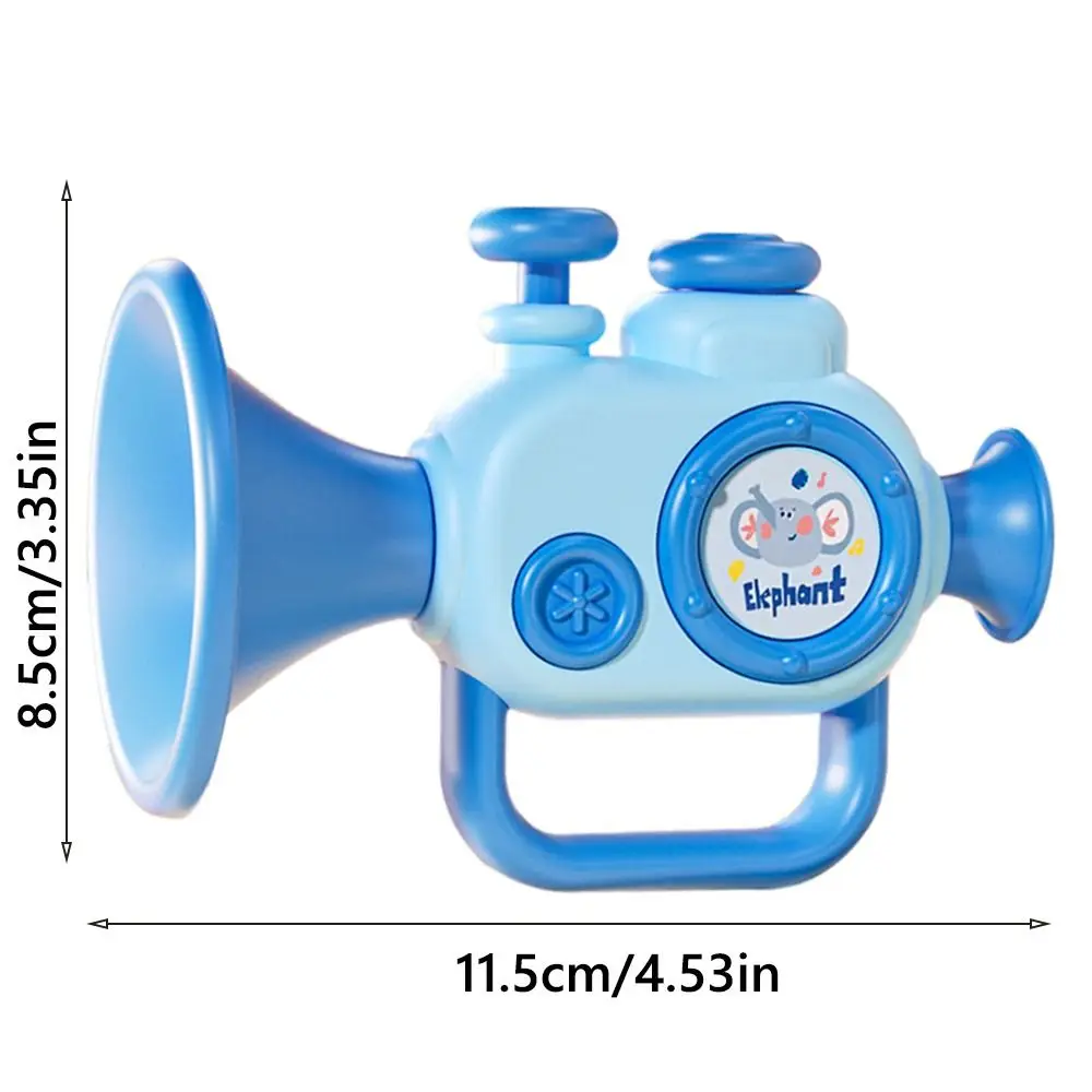 Multicolor Interesting Trumpet Toy Anti-scratch Plastic Mini Musical Instrument Cognition Sound Whistle Toy Enlightenment Toys