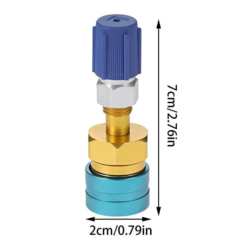 Raccordo per tubo flessibile del refrigerante AC per auto da r1234yf a r134a Attacchi rapidi Connettore in ottone Accessori per refrigeranti per aria condizionata automatica