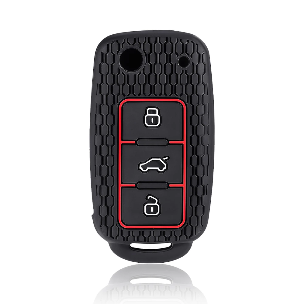 Nueva Funda Protectora de Silicona para Llave de Auto Volkswagen Polo, Passat B5, Golf 4, 5, 6, MK5, MK6, Eos, Bora, Beetle TSI 2025