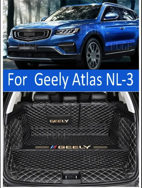 

Для Geely Atlas NL-3 полное окружение, коврик для багажника, Geely Atlas, удобный и прочный коврик для багажника