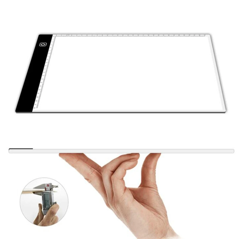 Tablette lumineuse à LED format A4 pour dessin, peinture diamant, protection des yeux, tableau de copie brillant, art de la broderie