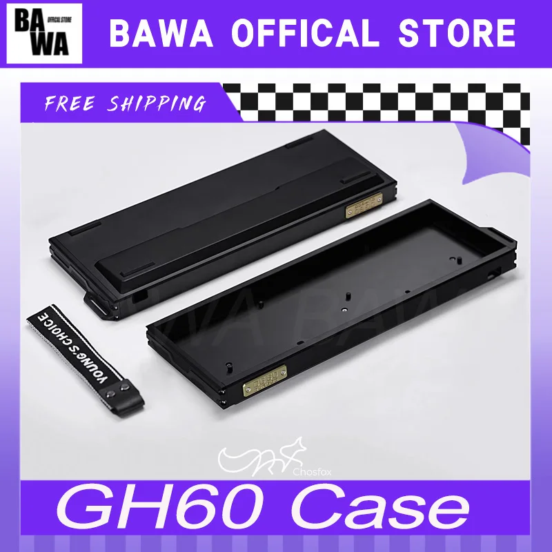 

Magnetic Switch Hm Mechanical Keyboard Shell Cnc Aluminium Customized Gh60 Case For Wooting60he Gaming Keyboards Pc Gamer Gifts