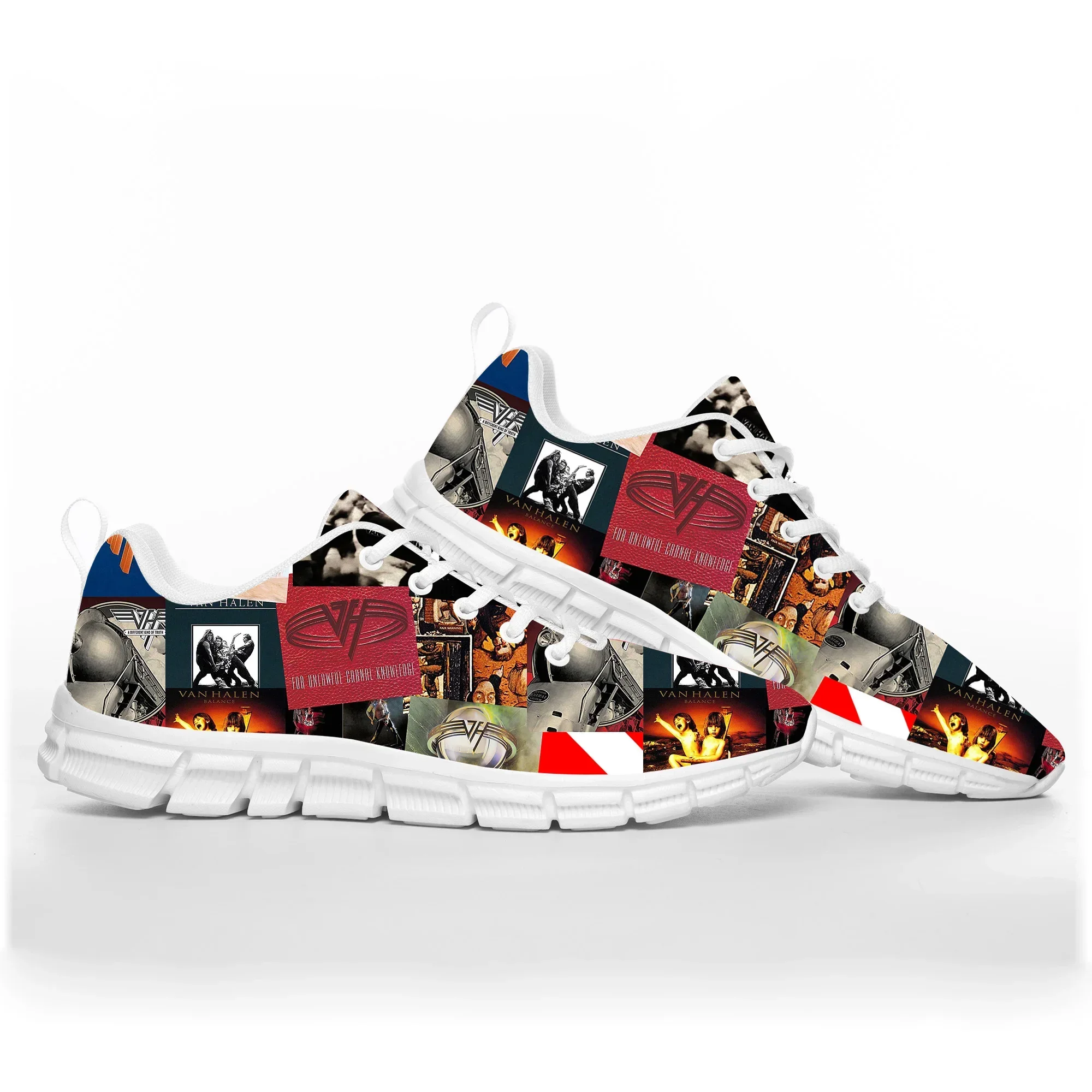 Van Evh 5150 Stripes Halen Sports Shoes Mens Women  Sneakers Rock Band 1984 Casual Custom Couple High Quality Shoes