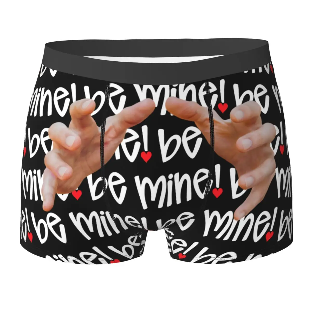 

Новинка Be Mine Face, боксеры, шорты, мужские трусы, удобные трусы на день отца, нижнее белье