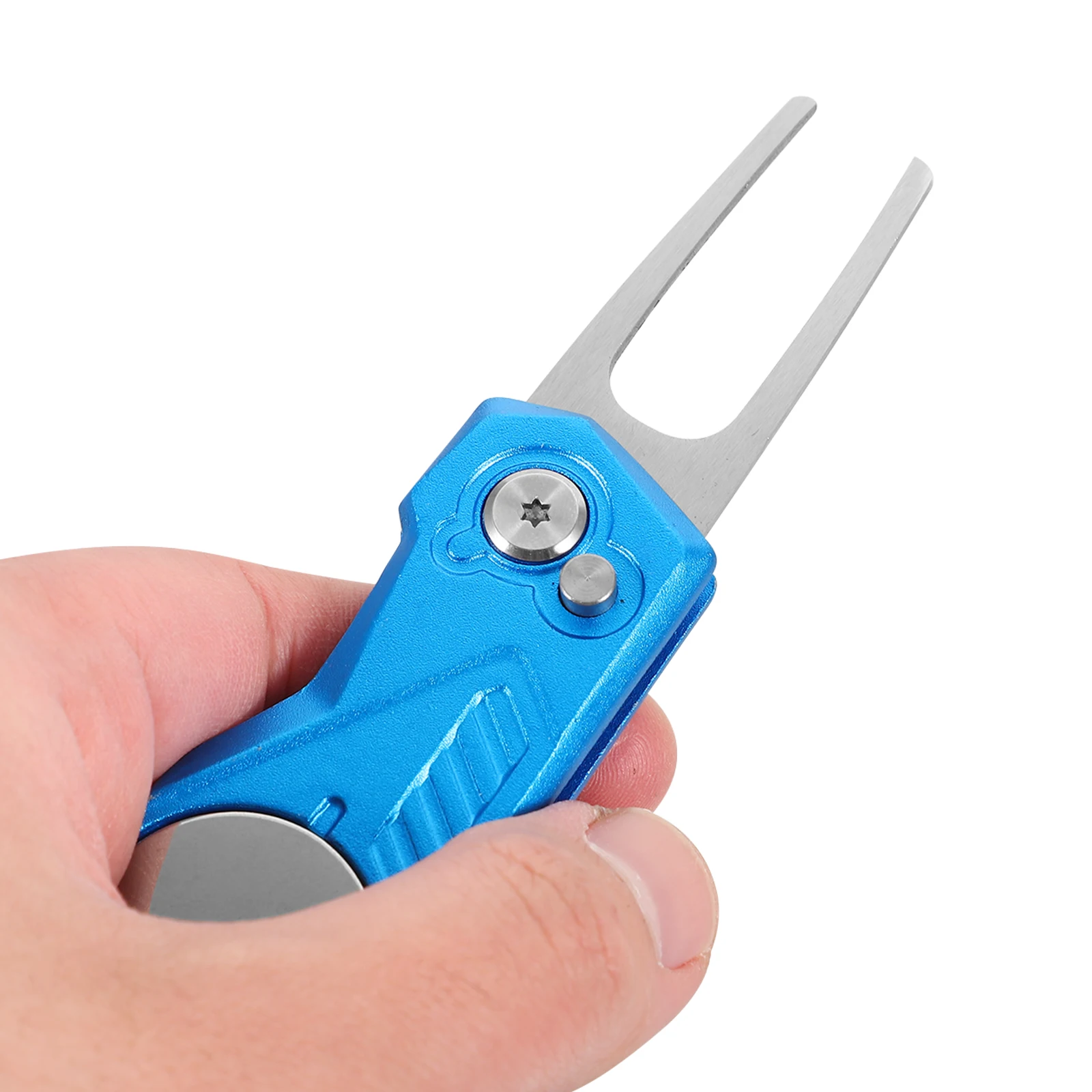 

Sturdy Golf Divot Tool Aluminium Alloy Material Practical Design Birthday Christmas Gift Golfing Accessory Golf Divot Tool