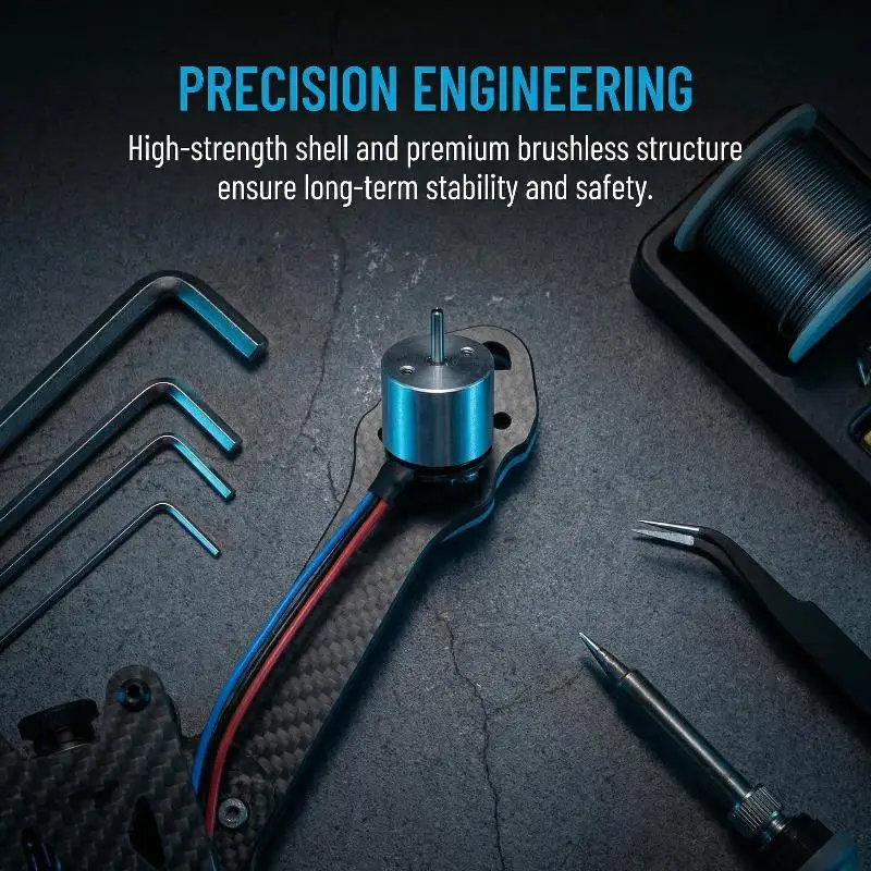 Micro 0706 Airplane Brushless Motor 8mm*10mm BLDC 6700KV 1S-2S Micro Airplane FPV Indoor Crossing Machine Brushless Motor