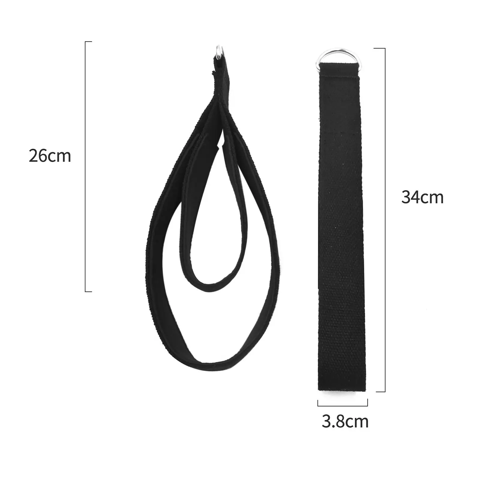 Pilates Double Loop Straps Waist Back Leg Yoga Exercise Pilates Exercise Yoga Strap Resistance Bands for Reformer Home Women Men