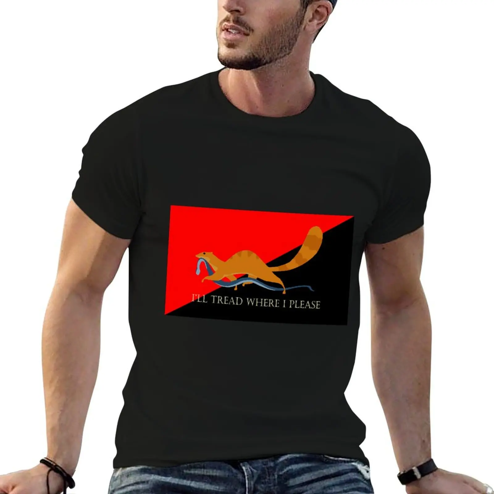 I'll Tread Where I Please T-Shirt Casual Lightweight Short Sleeve Top