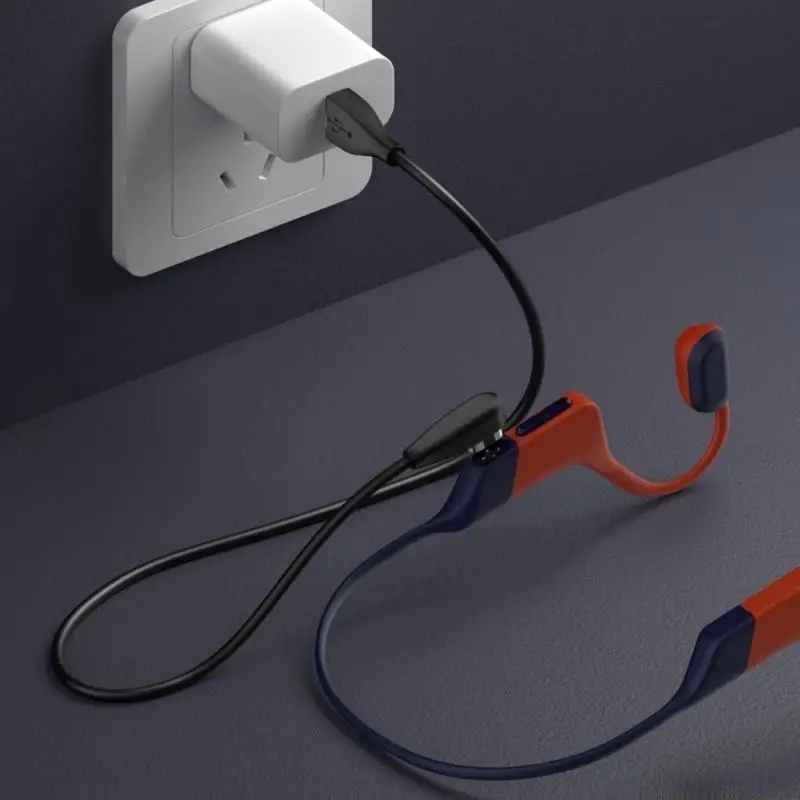 F62C Convenient USB Charging Wire Cord Connection Power Adapter Suitable for OpenSwim S710 Bone Conduction Earphones
