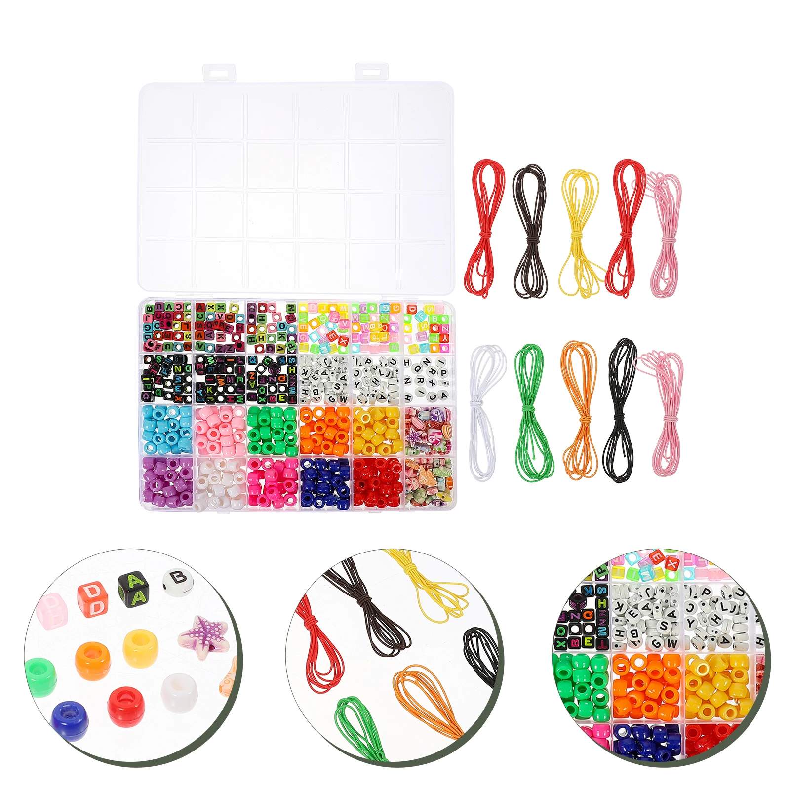 

1 Set Colorful Large Hole Letter Kit For Diy Bracelet Making Jewelry Crafts Accessory Spacer Charms Alphabet Cube Beads