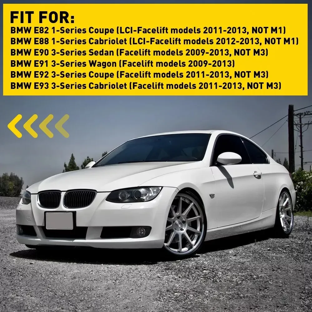 For BMW 1 3 Series E82 E88 E90 E91 E92 E93 1x Car Rear View Lens Split Mirror Heated Door Glass Rearview Lens Accessories Parts
