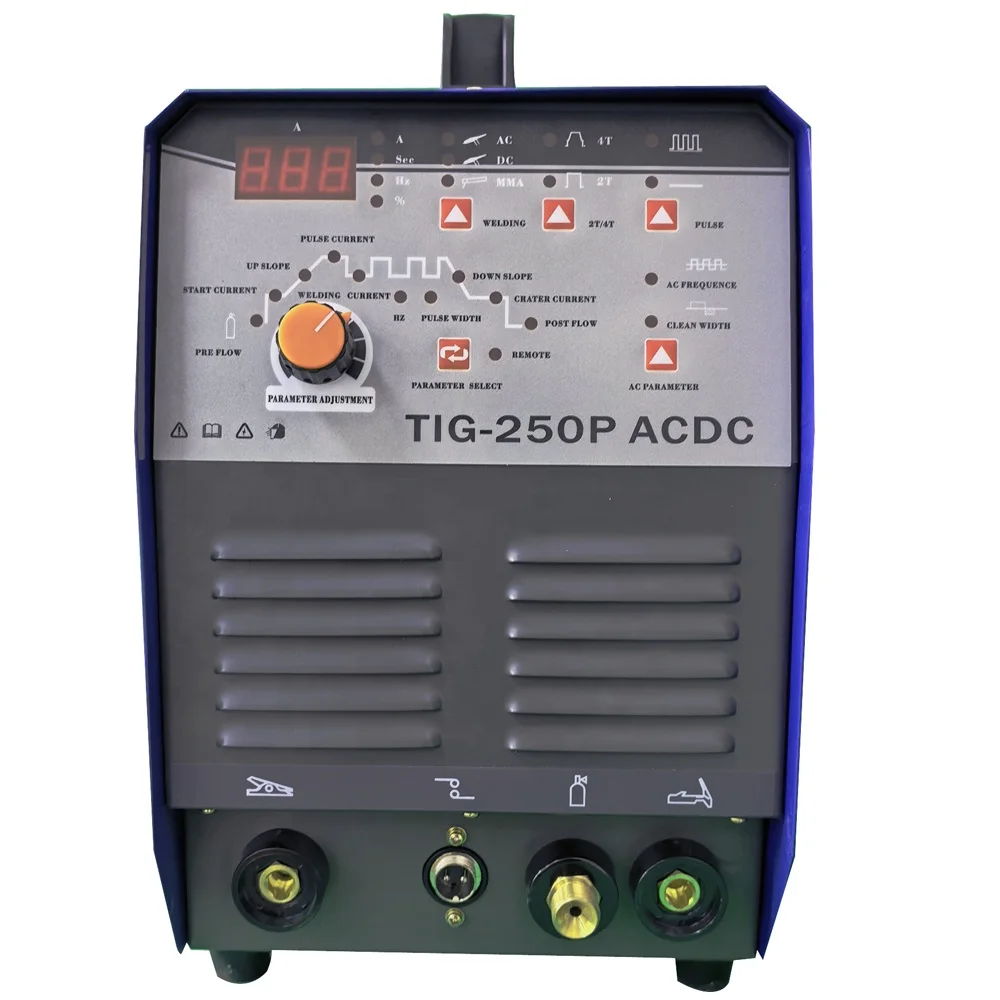 TIG-250P AC/DC Inverter Welding Machine, Pulse TIG/MMA Multifunctional Welder