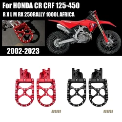 Motorcycle CNC Aluminum Foot Pegs Rests Pedals Footpegs For Honda CR125R CR250R CRF150R CRF250R CRF250X CRF450R CRF450X CRF450L