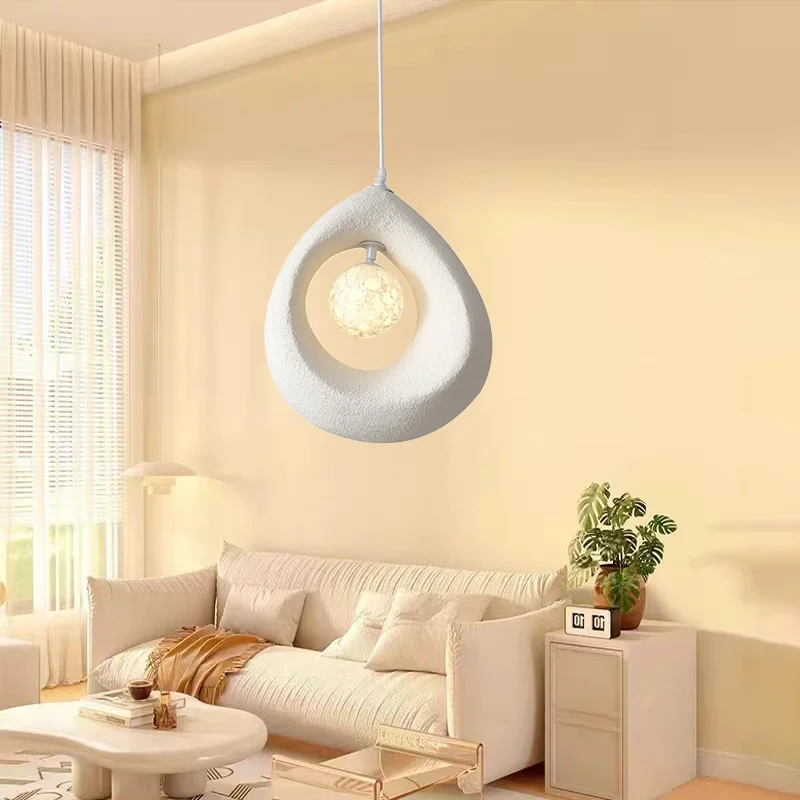 

Nordic Dining Room Wabi Sabi Pendant Lights Led Hanging Lighting Minimalism Suspend Kitchen Living room study Lamps fixtures