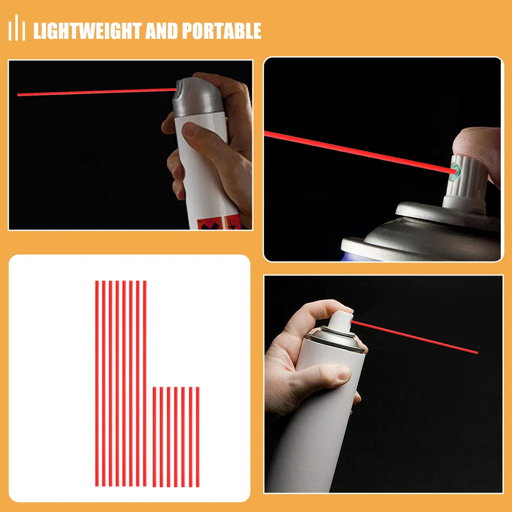 40pcs Long Spray Can Tubes Multi-Functional Plastic Rust Remover Nozzle Extensions Convenient Tubes for Hard-to-Reach Areas for