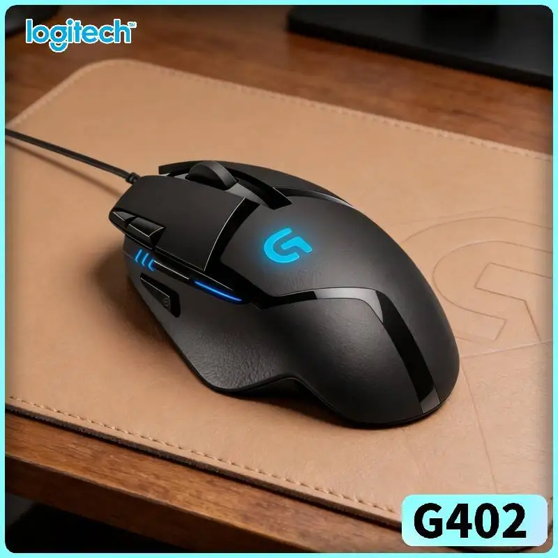 

Игровая мышь Logitech G402 Hyperion Fury, удобные резиновые накладки на рукоятках, точность 4000 DPI, совместимость с G102/G203/M100R