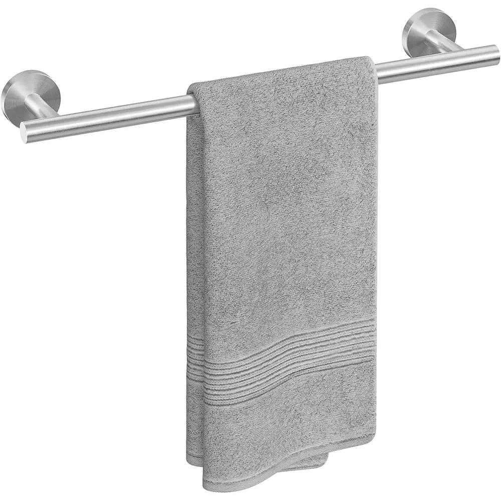 

18-Inch Wall-Mounted Towel Bar, Modern Stainless Steel Rack for Bathroom, 20-Inch Total Length