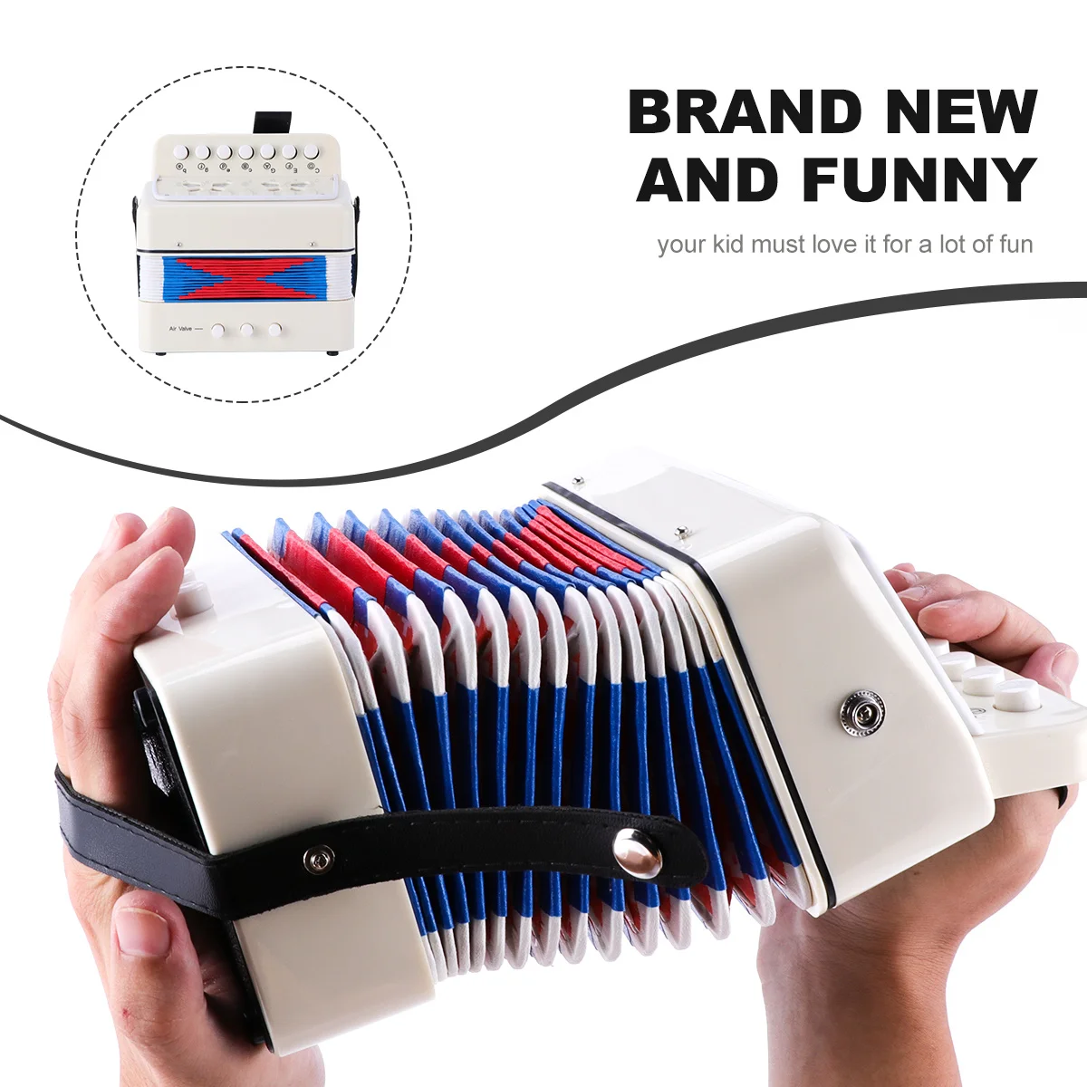 1 pz mini fisarmonica strumento musicale educativo per bambini strumento di apprendimento per principianti migliora la coordinazione delle mani degli occhi regalo divertente