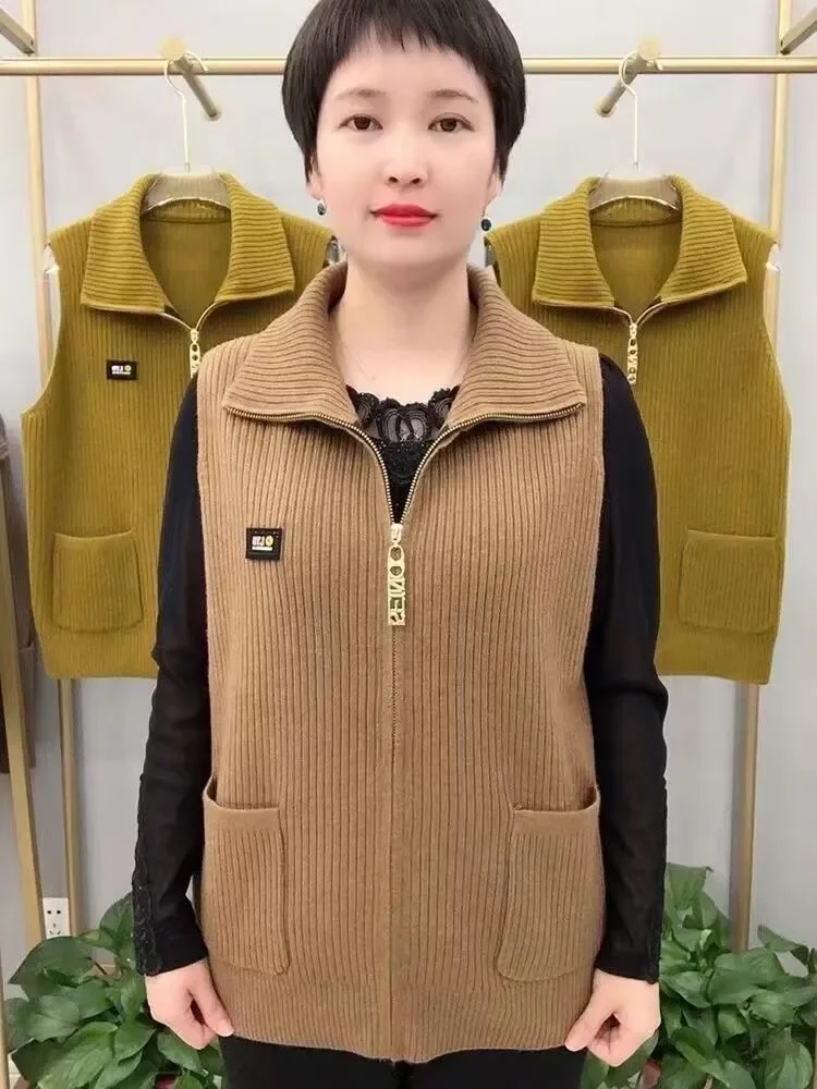 M-5XL Retro Women\'s Corduroy Vest Women\'s Short Coat Spring Fall Leisure Plus Size Sleeveless Jacket Women Loose Korean Fashion