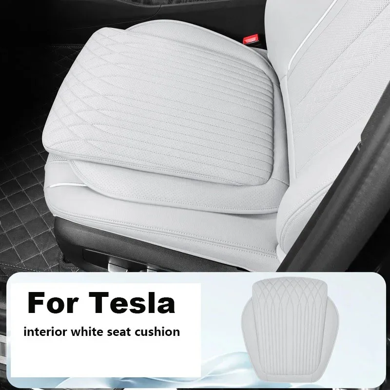 

Car Seat Cushion Main Driver Universal Four-season Leather Seat Cushion Suitable for BMW/ Mercedes/ Audi and TESLA Seat Covers