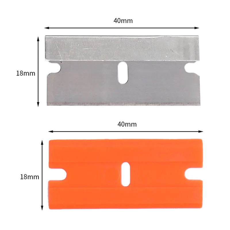 10/20Pcs Metal/Plastic Blade Scraper Replacement Blades For Window Glass Sticker Glue Remover Cleaning Tool Accessories