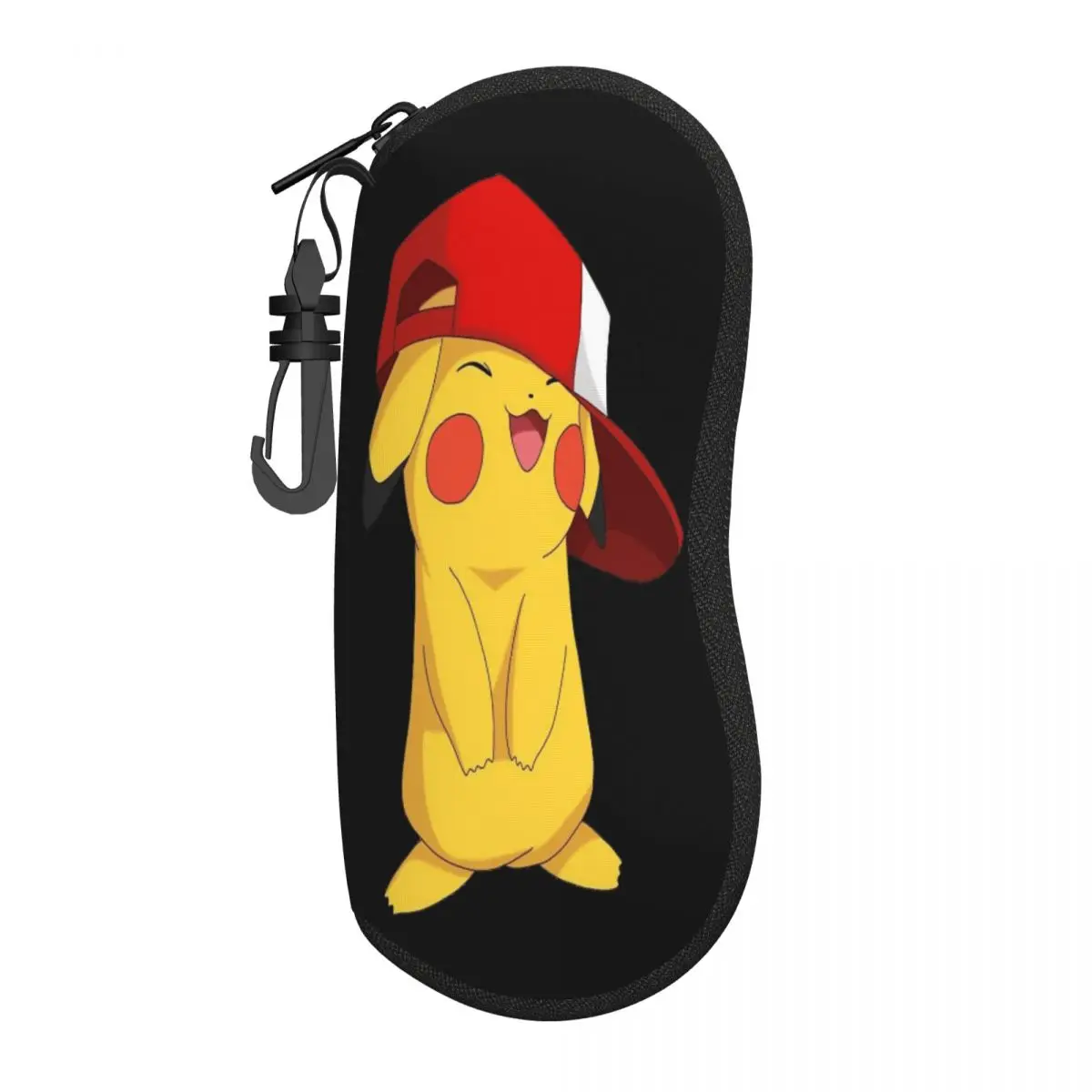 

Custom Bikachus Wear A Hat Eyeglass Glasses Case Women Men Soft Sunglasses Protective Pouch