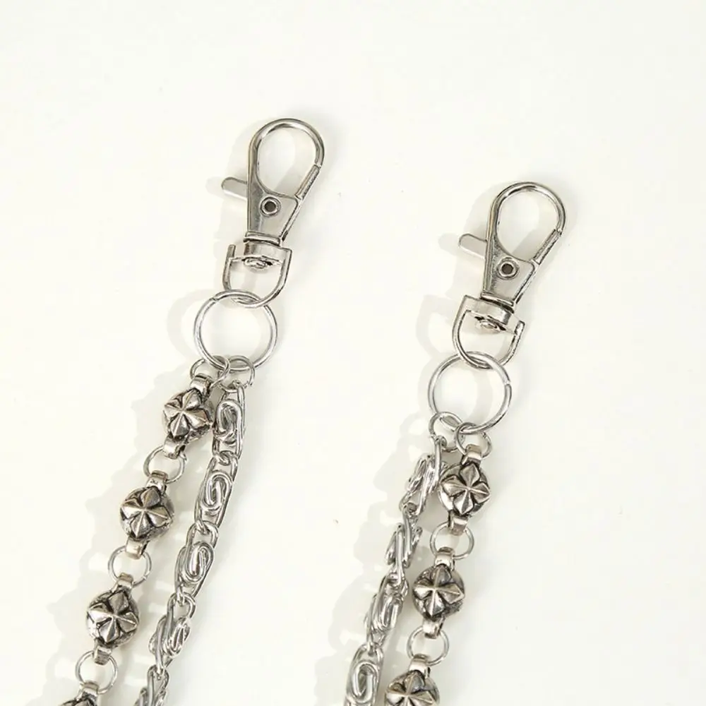 

New Metal Pants Chain Punk Hip Hop Waist Chain Double Chain Jeans Chain Accessories Gifts