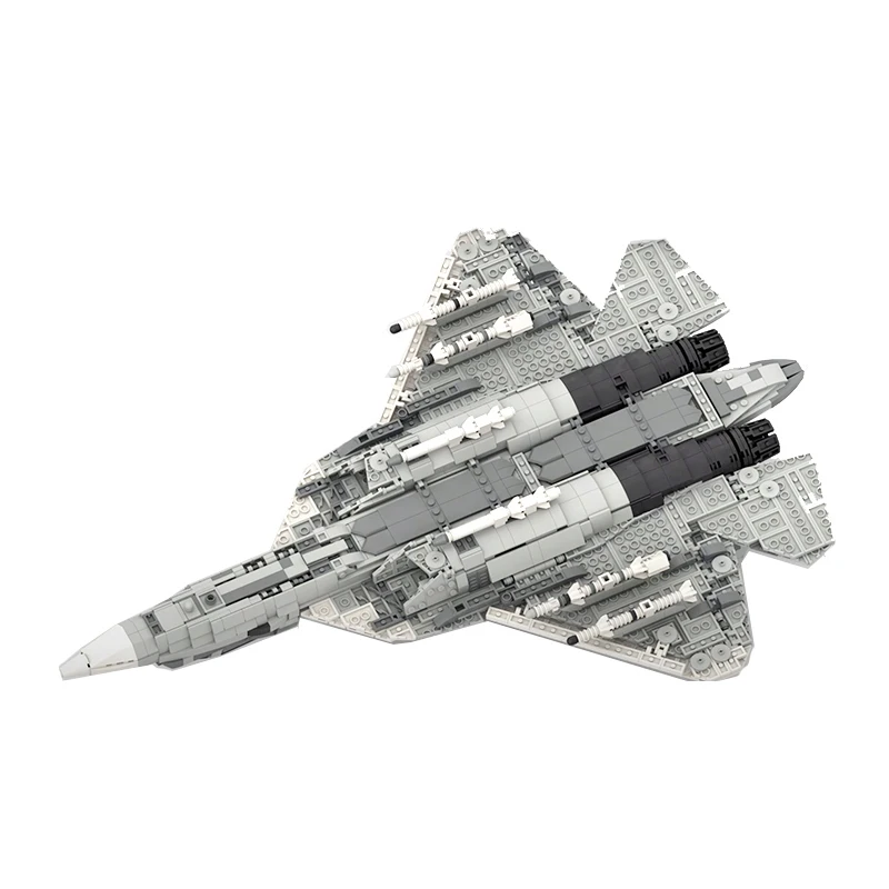 WW2 Military Series Brick US Armed Bomber Sukhoi SU-57 Assemble Fighter MOC Building Block Creative Model Kid Toy Christmas Gift