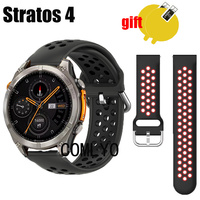 Band For Zeblaze Stratos 4 Smart Watch Strap Silicone Breathable Sports belt Women men Screen Protector Film