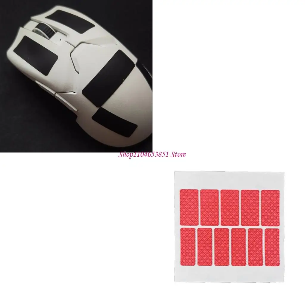 Reusable Silicone Mouse Grips Sweat Proof Side Sticker For Comfortable Use In Hot Weather Or High Intensity Tasks 