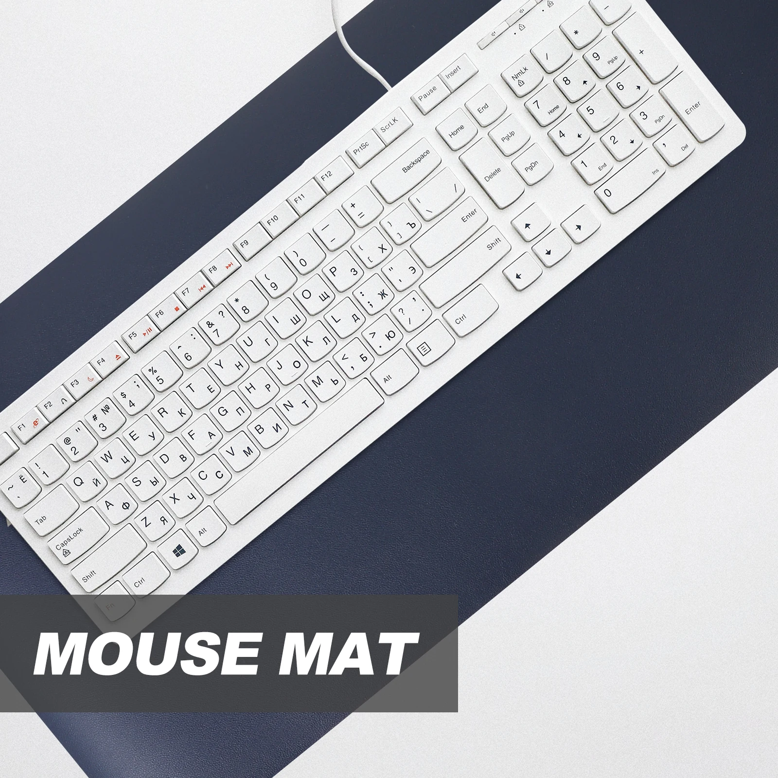 

Large Gaming Mousepad Double Sided Desk Mat Computer Keyboard Pads Non Slip Laptop Cushion Blue Yellow