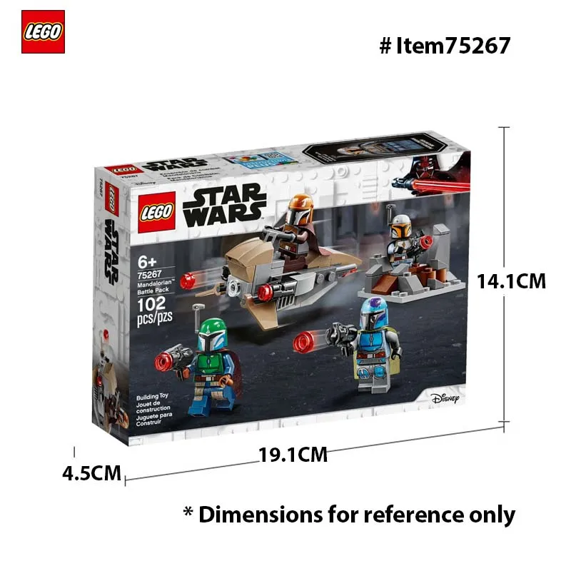 LEGO 75267 Star VAN- Pack de combat Mandalorian Shock Troopers, grand cadeau d'urgence pour tout fan de Star VAN, 102 pièces