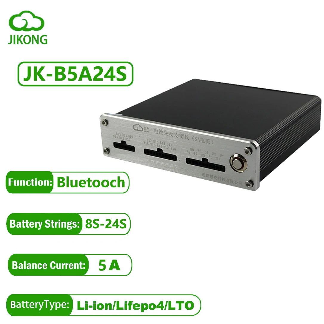 

JK BMS 5A Active Balancer JK-B5A24S Lifepo4 Battery 8S 16S 24S Smart Storage Board Current Supercapacitor Li-ion LTO Bluetooth