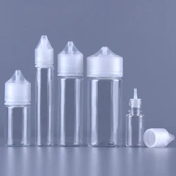 5pcs 10ml-120ml Plastic Empty Dropper Bottles Liquid Drop Bottles Long Tip Cap Oil Containers Portable Travel Dispenser Bottles