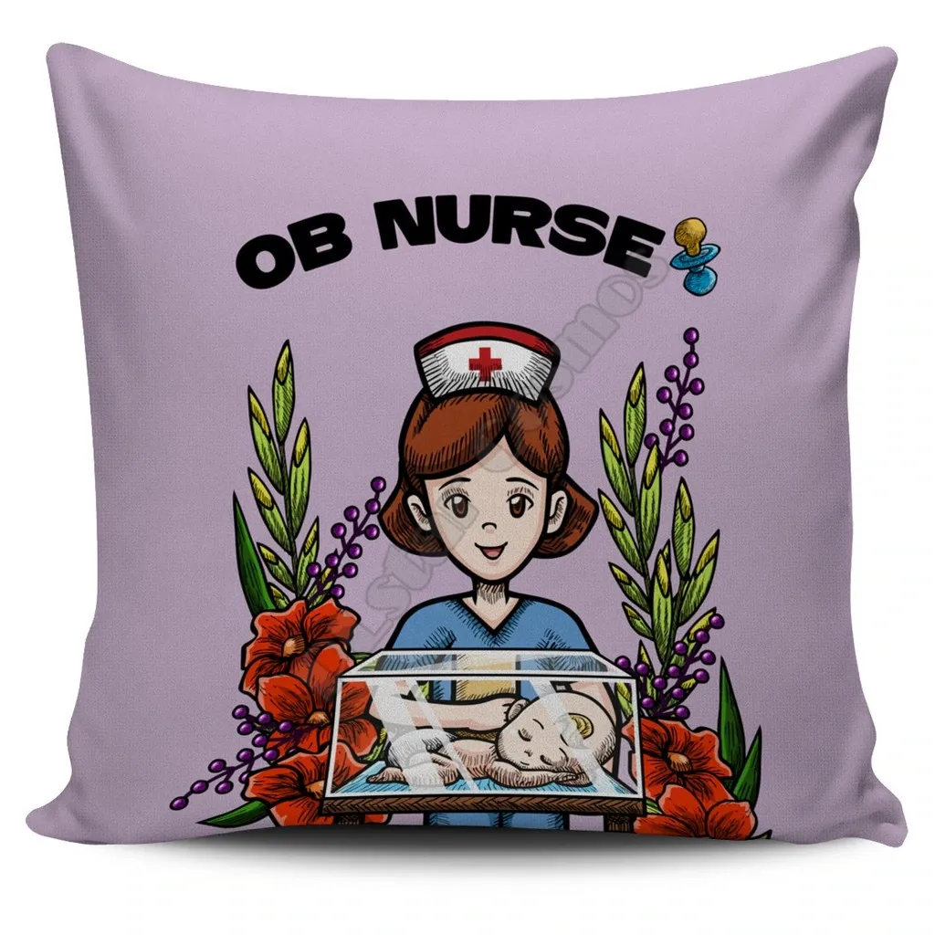 NICU Nurse Pillow Cover 3D All Over Printed Pillowcases Throw Pillow Cover Home Decoration 6 Style