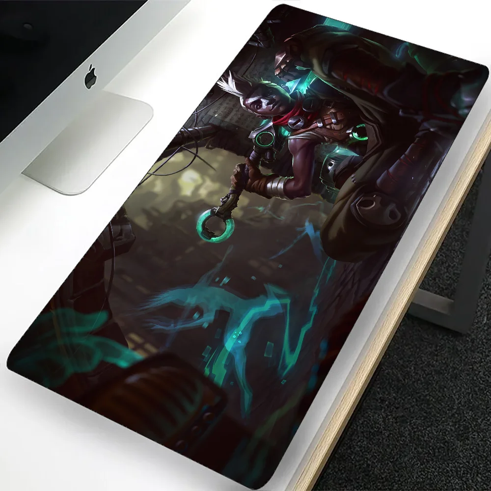 League of Legends Ekko Large Gaming Mouse Pad Computer Mousepad PC Gamer Laptop Mouse Mat Office Mausepad Keyboard Mat Desk Pad