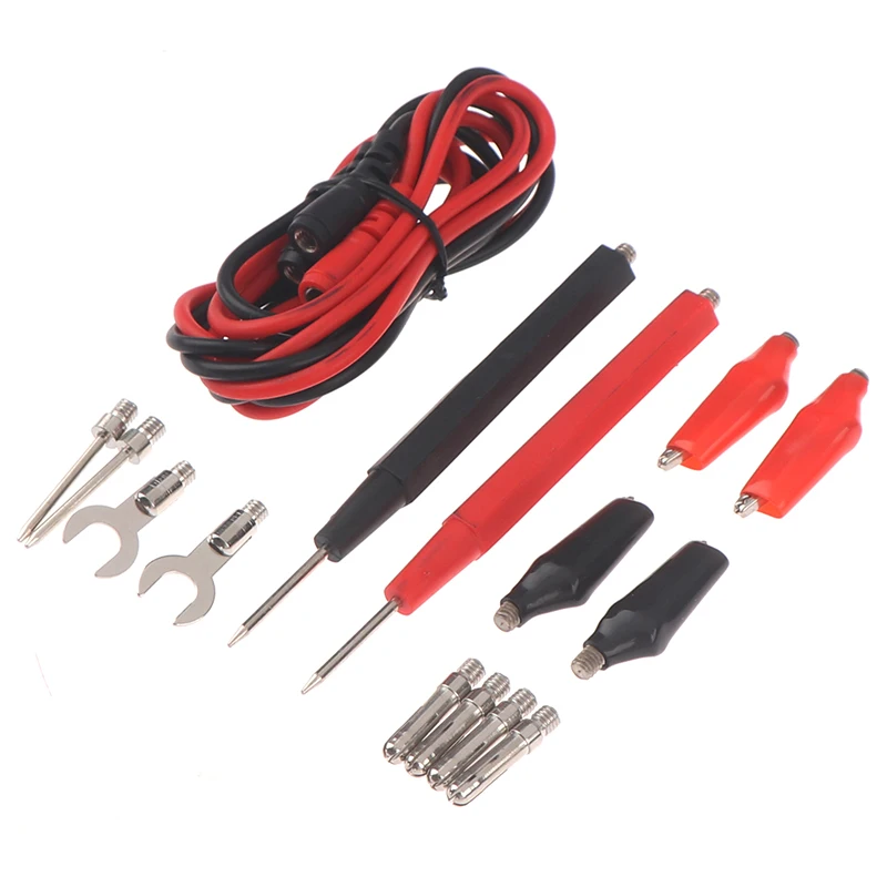 16pcs/Set Universal Digital Multimeter Probe 90cm Needle Tip Probe Test Leads Pin Wire Pen Cable Test Line Assortment Kit