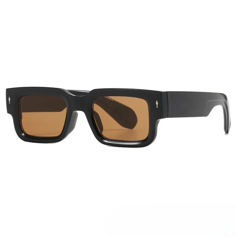 Retro Men Square Sunglasses for Women Vintage Luxury Rivet Designer Sun Glasses Fashion Arrow Shades UV400 Eyeglasses image 6