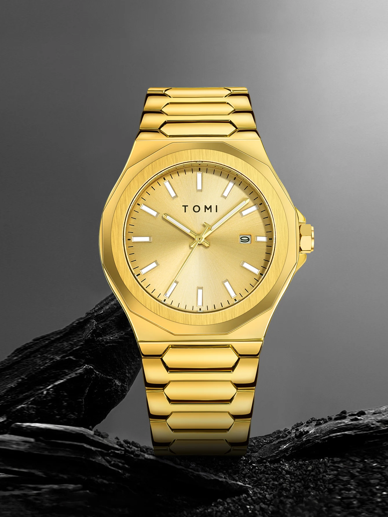 TOMI Luxus Business herren Uhr Geschenk Box Set Hohe Qualität Rose Gold Fall Einfache und Vielseitige Quarzuhr Relogio Masculino – Detail 22