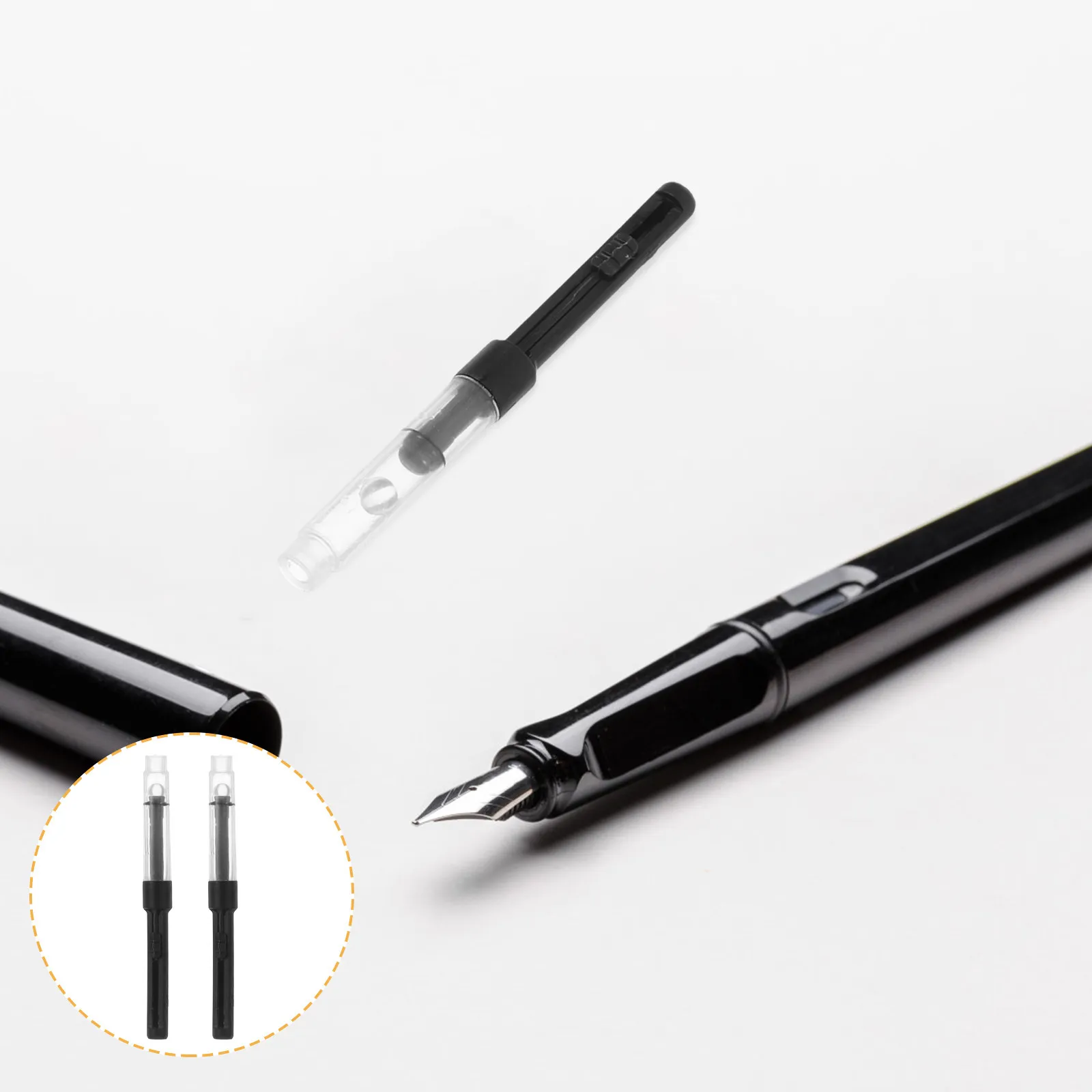 50pcs Fountain Pen Ink Converter Twist Plunger for Universal Standard Pens – Drawing & Writing
