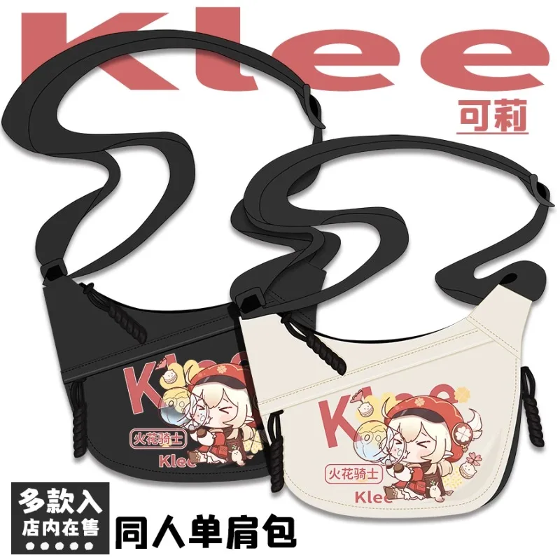 

Game GS Impact Anime Cos Klee Spark Knight Mondstadt Demolition Master Tote Canvas Bag Shoulder Bag Gift